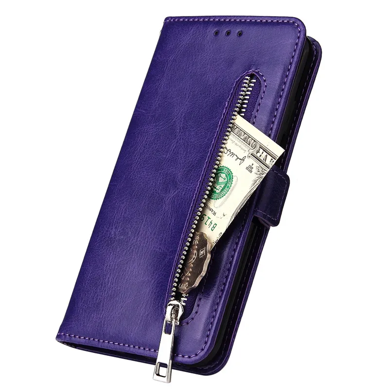 For Fundas iPhone X Case on for iPhone X XR XS 11 Pro Max 6 6S 7 8 Plus Cover Luxury Classic Zipper Wallet Leather Phone Cases