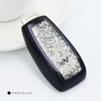 

Car Key Fob Cover Shell for Mercedes Benz S E E300L E200L E320L 2018 2019 C A CLASS 2019 lady quicksand key case keychain cover