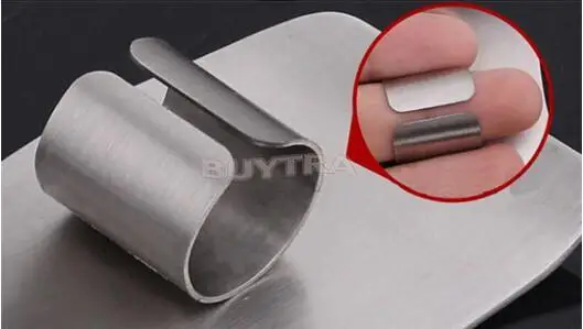 Practical Popular Practical Useful Stainless Steel Guard Knife Slice Shield Finger Hand Protector Kitchen Tool