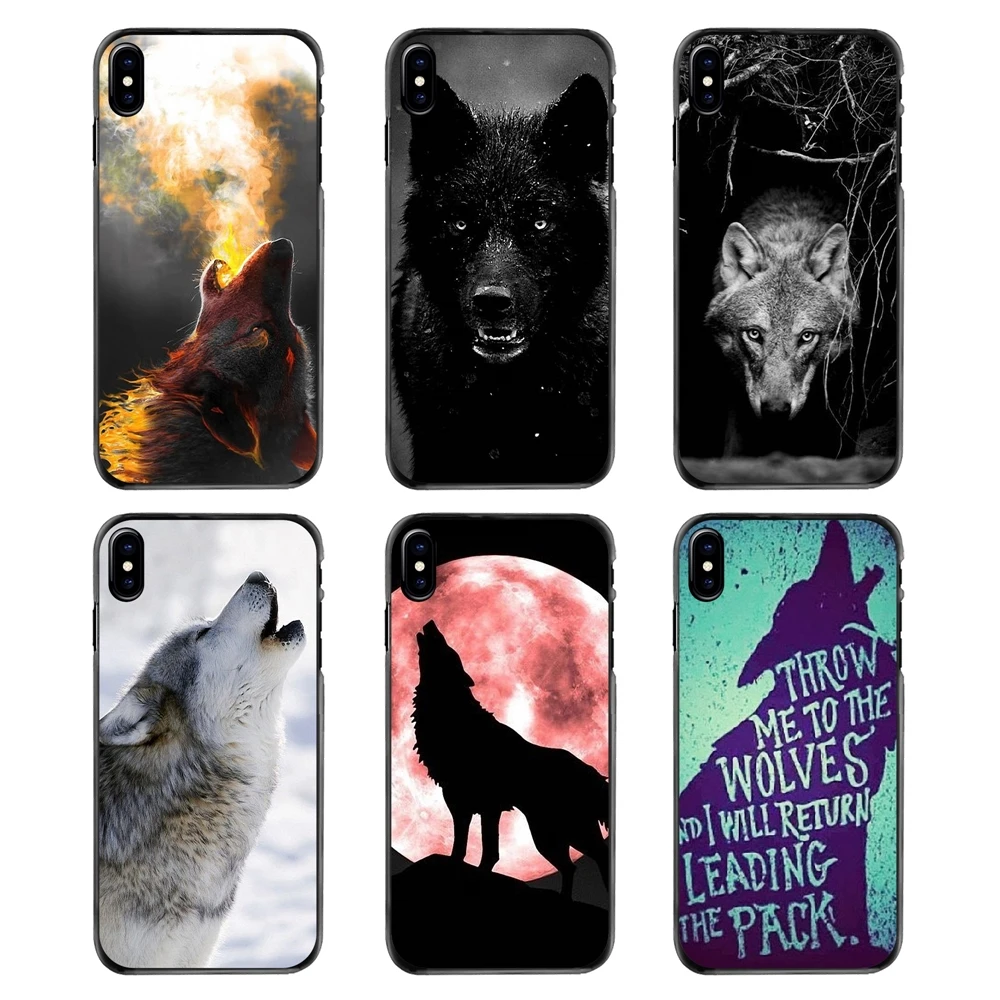 Howl of A Wolf Under The Moon Art For Sony Xperia X XA XZ M2 M4 M5 C3 C4 C5 T3 E4 E5 Z Z1 Z2 Z3 Z5 Compact Accessories Cover Bag |