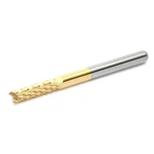 1Pc 3.175mm Tungsten Steel Titanium Coat Carbide End Mill Engraving Bits CNC PCB Rotary Burrs Milling Cutter Drill Bit