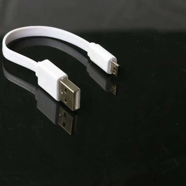 

A Ausuky 1pcs 15cm Universal USB Data Sync Charger Cable for Android Outdoor Travel White -25