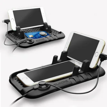 

Car Dashboard Anti Slip Mat Mobile Phone Bracket Car Phone Charger Holder Car Ornament with Non-slip Mats for iPhone Android IOS