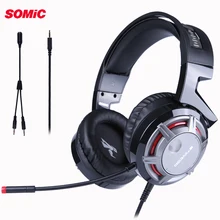 SOMIC G926S PS4 игровая гарнитура шлем Проводные ПК стерео наушники с гарнитурой с микрофоном для нового Xbox One/ноутбука планшетного компьютера