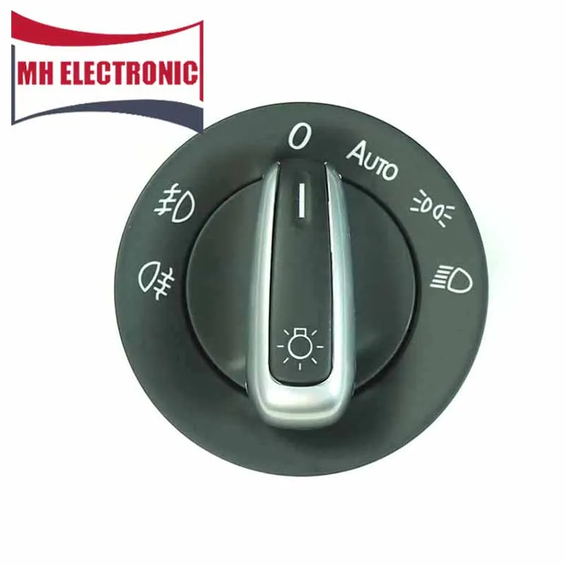 

MH Electronic Chrome Fog Lamp Headlight Switch For Volkswagen VW Golf Jetta Tiguan Caddy Sharan Passat 3C8 941 431C 3C8941431C