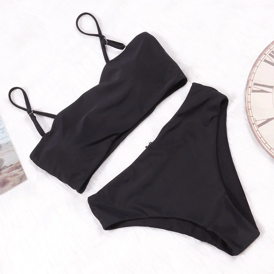 TQSKK 2019 New Sexy Solid Women Swimwear Bikinis Swimsuit Female Summer Retro Bikini Set Beach Swim Wear Bathing Suits Biquini TQSKK 2019 New Sexy Solid Women Swimwear Bikinis Swimsuit Female Summer Retro Bikini Set Beach Swim Wear Bathing Suits Biquini