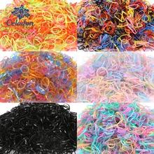 Circa 1000 pz/borsa 2018 Nuovo Del Bambino Del Bambino Dei Capelli Titolari di Gomma Elastici della ragazza Tie Gum Trecce Accessori Per Capelli