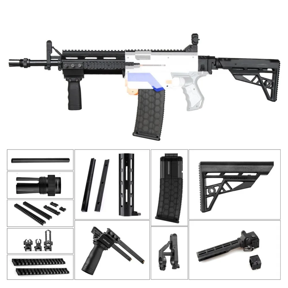 Набор M4, набор для костюмированной одежды, 13 предметов, набор для имитации 3D печати, высокопрочный пластиковый комбо для Stryfe, Модифицированная игрушка для Nerf, запчасти