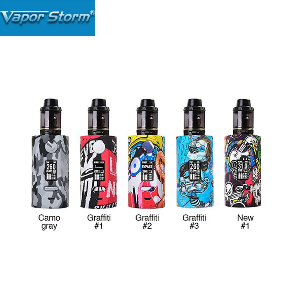 Новый вейп мод Vapor Storm Storm230 200 вт TC с емкостью Hawk 2 мл питание от двойной батареи 18650
