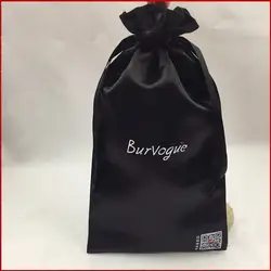 Шелковые мешки атласный мешок для украшений упаковке сумки Логотип Drawstring сумки оптом