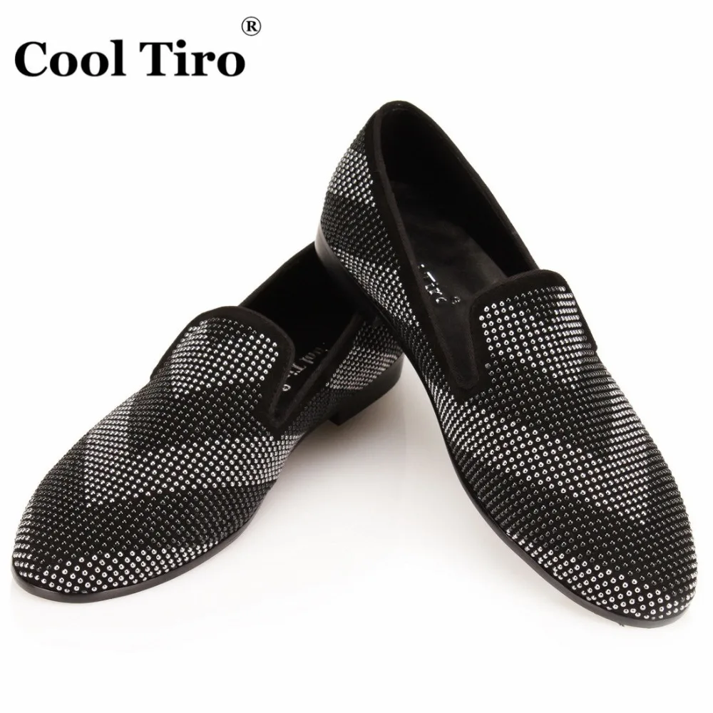 Rhinestone Loafers Men Flats strass Slippers (4)