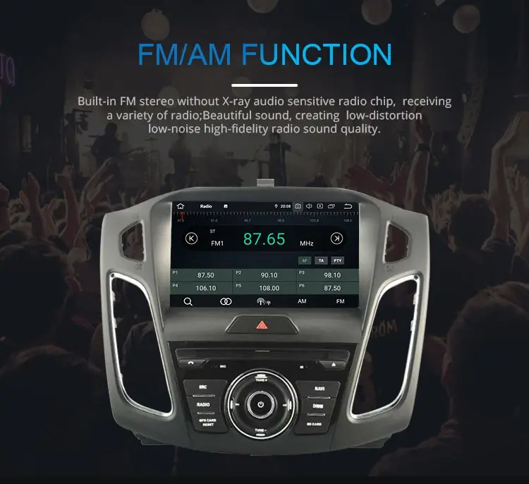 Top JDASTON Android 9.0 Car DVD Player For Ford Focus 2015 2016 2017 2018 WIFI Multimedia GPS Stereo 1Din Car Radio Audio Auto Video 8