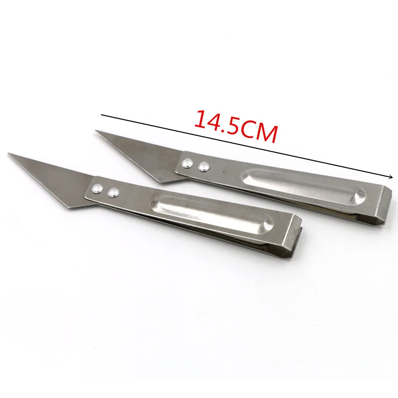 

2Pc Dual Use Kitchen Tool Fish Bone Tweezer Stainless Steel Feathers Pig Hair Clip Fish Bone Remover Pincer Puller Tweezer Tongs