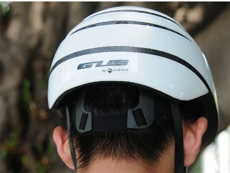 GUB складной велосипедный шлем EPS+ PC Casco Ciclismo для занятий спортом на открытом воздухе, езды на велосипеде, складной велосипедный шлем небесно-голубого цвета