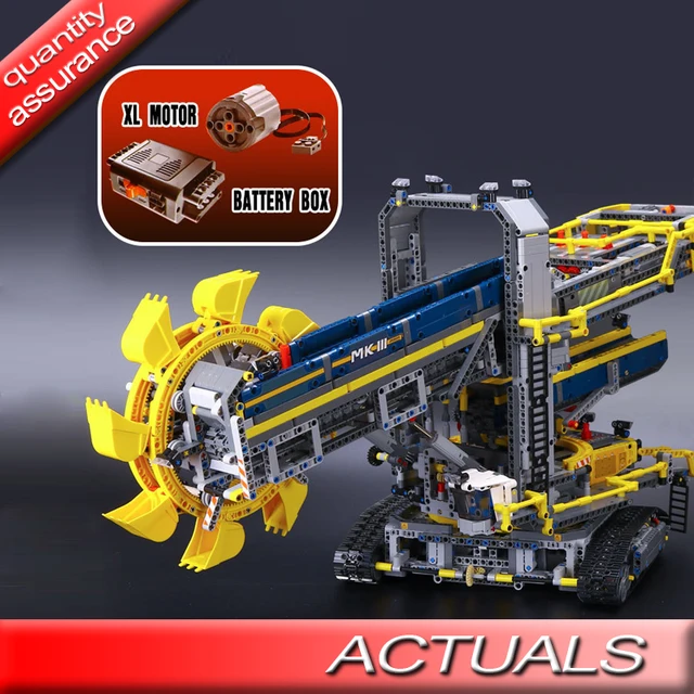 Dhl Electric Motors Functions Bricks Compatible With Lego Dhl Electric Motors Functions Bricks Compatible With Lego 42055 Lepin 20015 Technic Bucket Wheel Excavator Building Blocks