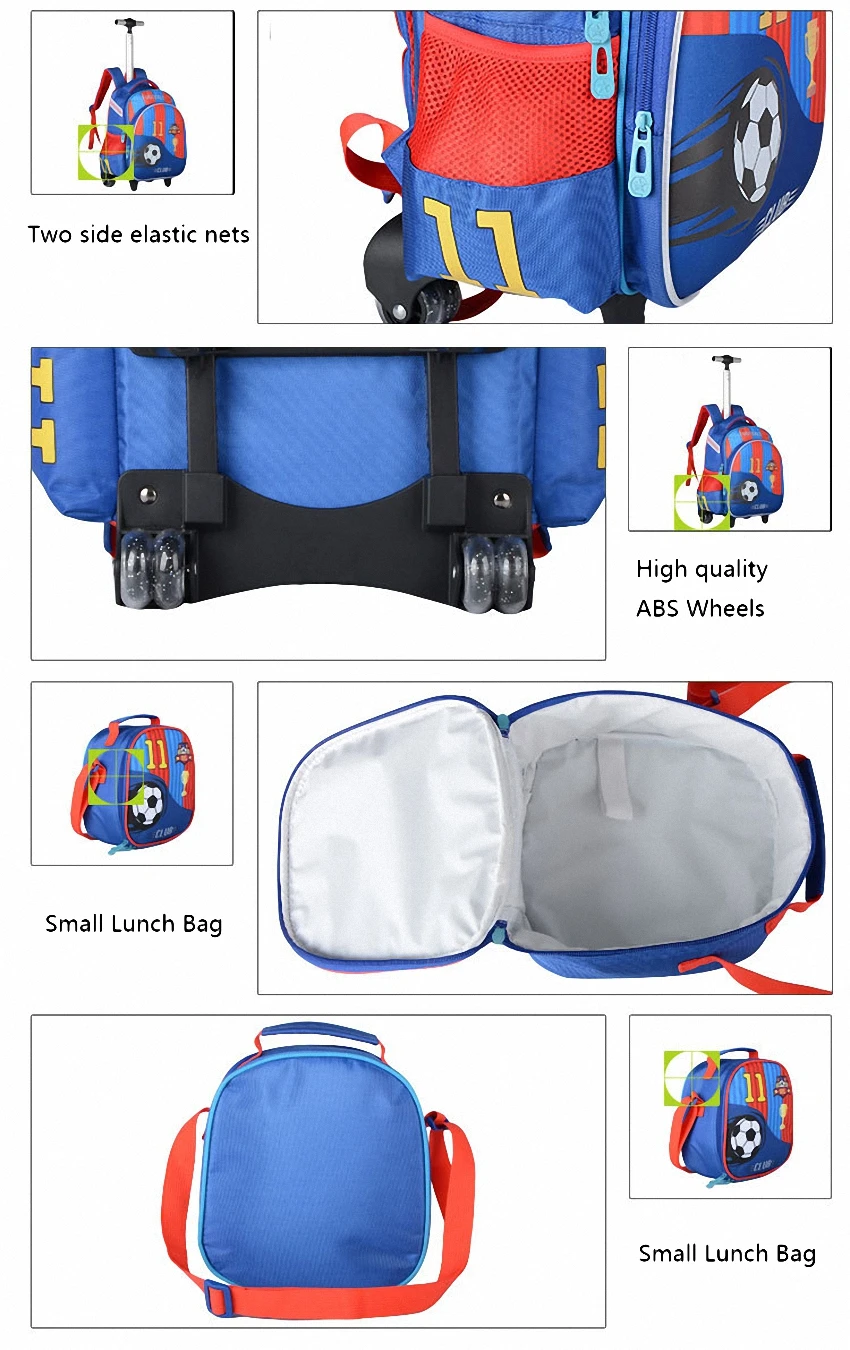 JASMINESTAR, школьные сумки на колесиках для девочек 1-3-6 лет, мультяшная Сумка На Колесиках+ чехол-карандаш+ Наплечная Детская сумка-рюкзак, школьный рюкзак для девочек