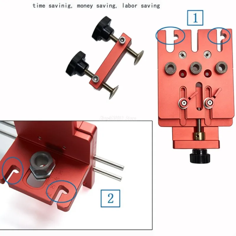 3 в 1 сверлильный локатор деревообрабатывающий инструмент DIY деревообрабатывающий Столярный станок Высокоточный дюбель джиг набор сверлильный направляющий набор ручной инструмент набор