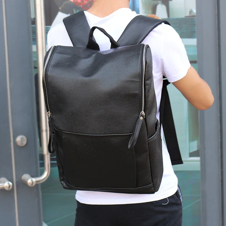 

ETN BAG 051016 man fashion PU leather backpack male travel bag