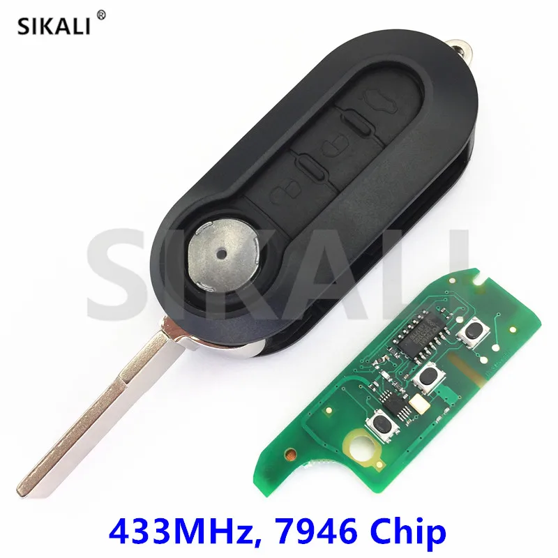 

SIKALI 3 Buttons Remote Key 433MHz for FIAT 500L, 500L MPV, Bravo, Ducato