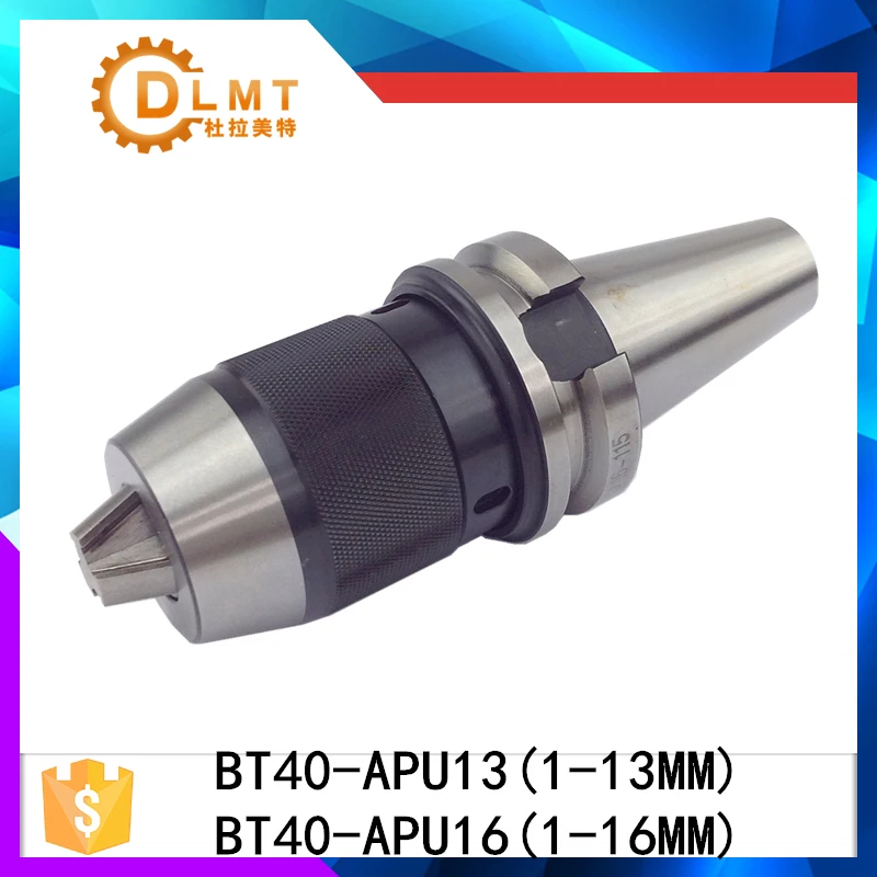 BT30 BT40 APU16 Range:1-16mm APU13 Integrated keyless self tight Drill chuck for milling lathe BT40 APU13 Range:1-13mm