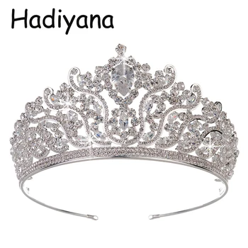 

Haryanvi Luxury Queen Jewelry Headdress Crown Headband Hot Bride Big Ball Crown Wedding Party Accessories HG6064