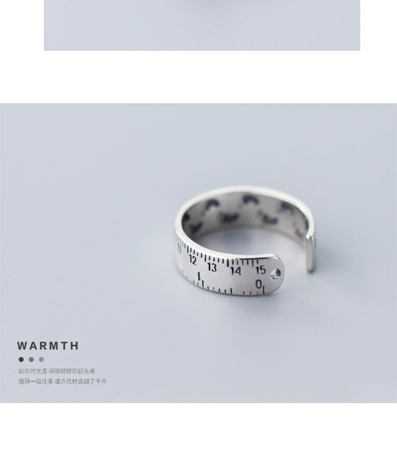Арабские цифры, 925 пробы, серебряные кольца для женщин, минималистичный Размер, новинка, дизайнерское кольцо, ювелирное изделие, Прямая поставка