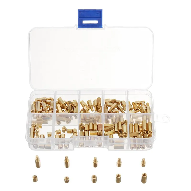 150pcs RJX HOBBY M3 Brass Hex Spacer Set Assortment kit for RC Toys