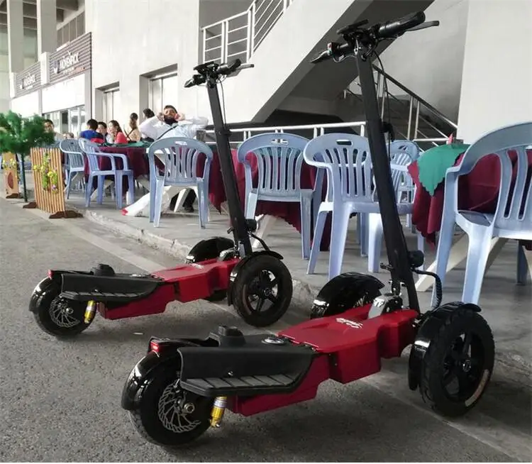 Sale 2018 800W Three wheels Off Road Electric Scooter Folding All terrain Skateboard Foldable E-Scooter with seat Removebale battery 33