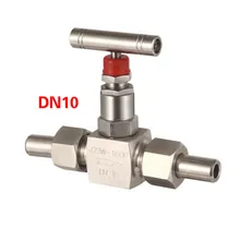 Игольчатый клапан высокого давления из нержавеющей стали для стыковой сварки A105/SS304/SS316 NPT DN6-DN50 игольчатый клапан+ 2 наконечники для сварки