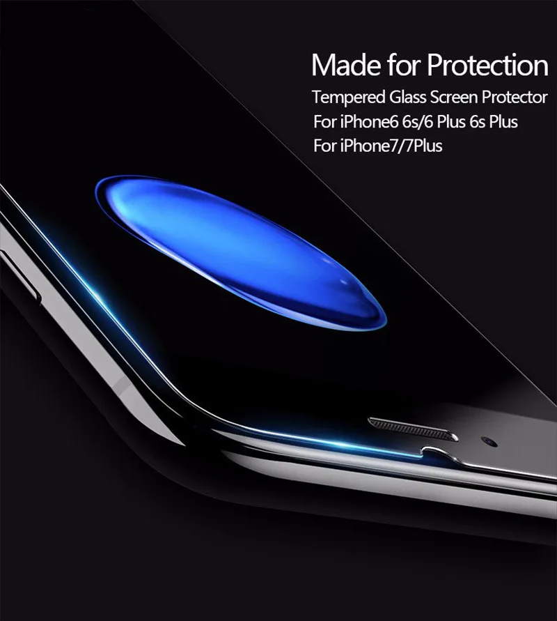 10 шт. закаленное стекло для iphone 7 Plus 8 6 6s 5 5S 5c SE 4 4S 9H Взрывозащищенная защитная пленка для экрана для iphone X XR XS MAX