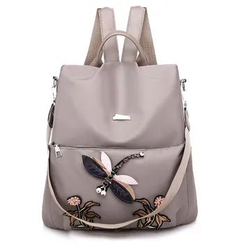 

Women Embroidery Backpacks For Girls Sac A Dos Flowers Female Backpacks High Quality Oxford School Bags For Girl Preppy Bagpack