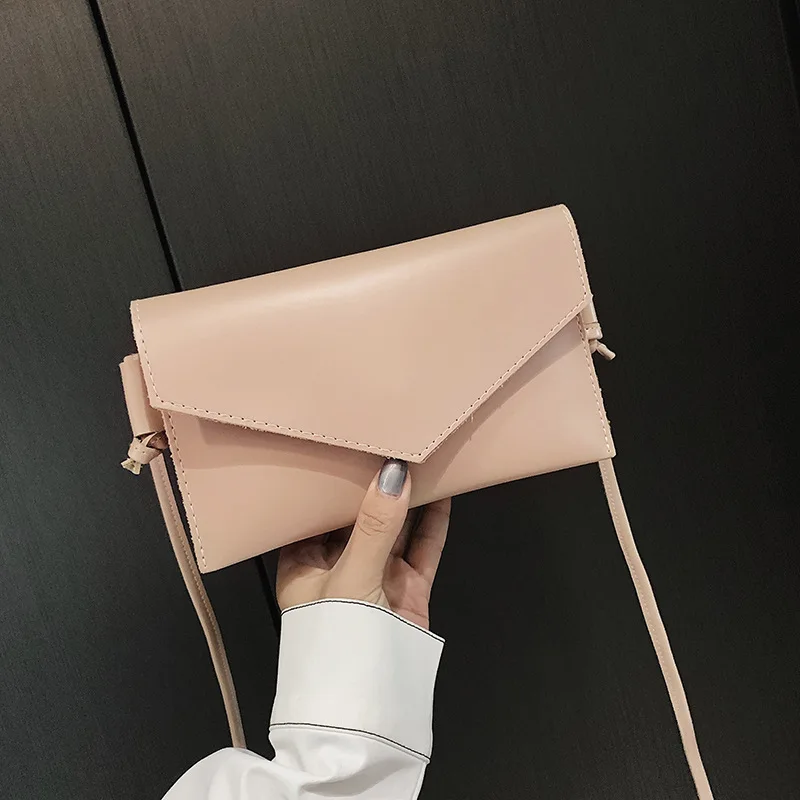 

JHD-Fashion Lady Envelope Bag Clutch Bag Solid Shoulder Bag Ladies Simple Multi-Function Evening Bag