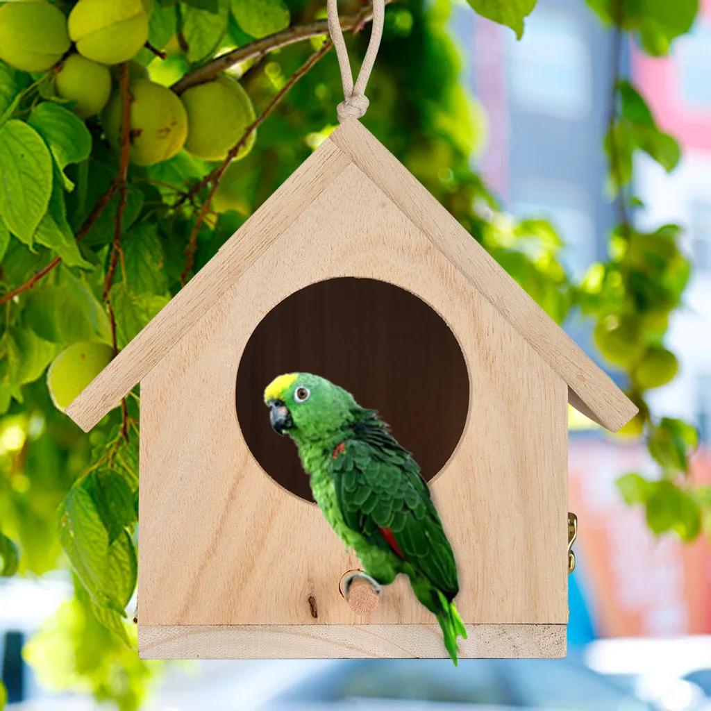 Большое гнездо Хо использование птица коробка деревянная коробка дропшиппинг для домашнего использования птицы