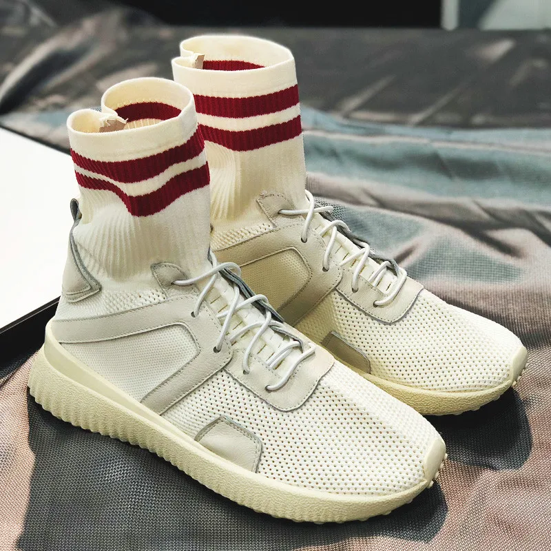 

Casidueho Summer Women Short Boots Lace Up Flats Casual Shoes Woman Mesh Leather Motorcycle Booties Big Size Socks Boots Botas