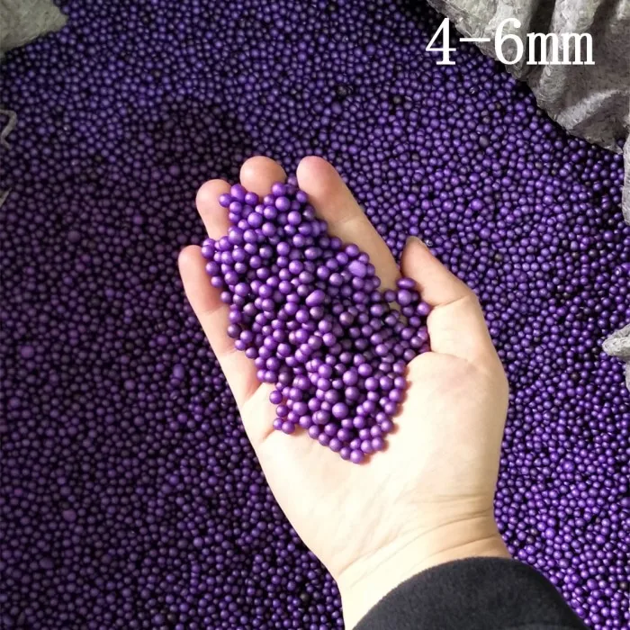 500 г новые Разноцветные Мини-шарики из пенополистирола с наполнителем из пенополистирола - Цвет: 4-6mm Purple