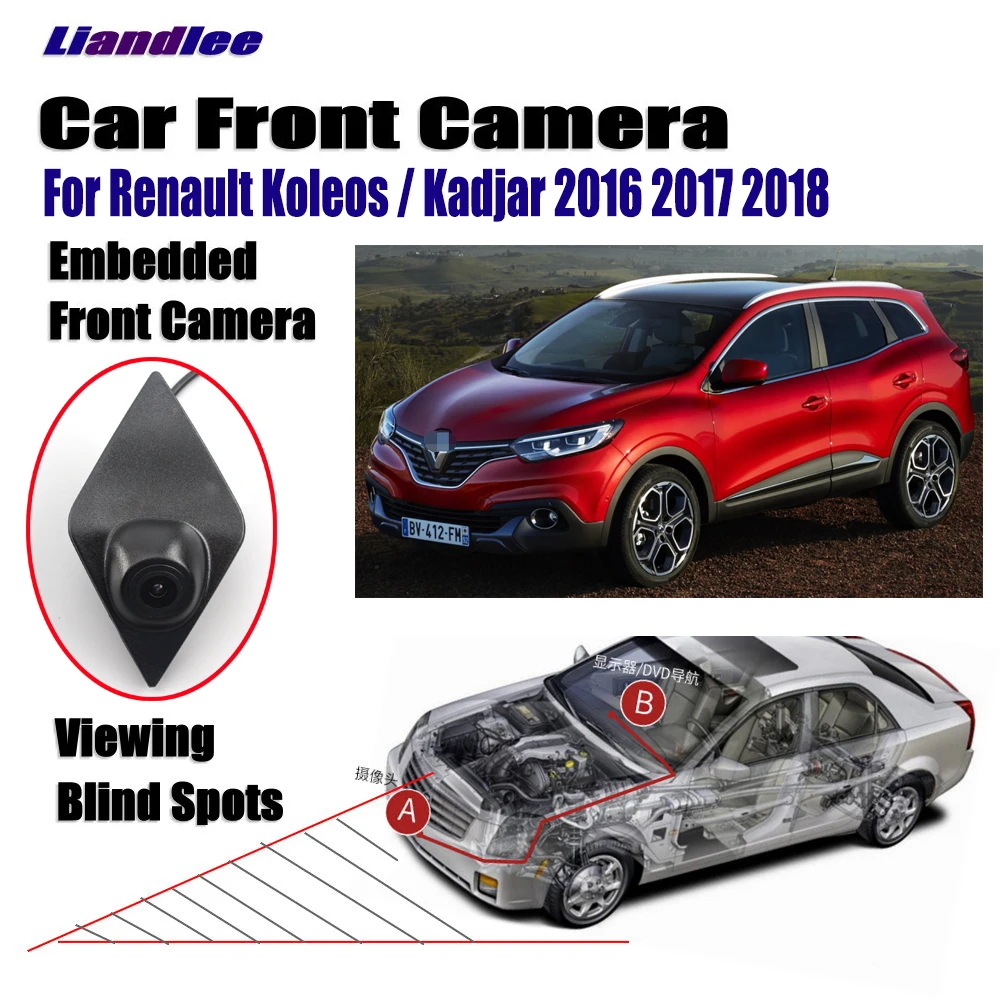 Автомобильная Камера Переднего Вида для Renault Koleos Kadjar 2016 2017 2018 не задняя