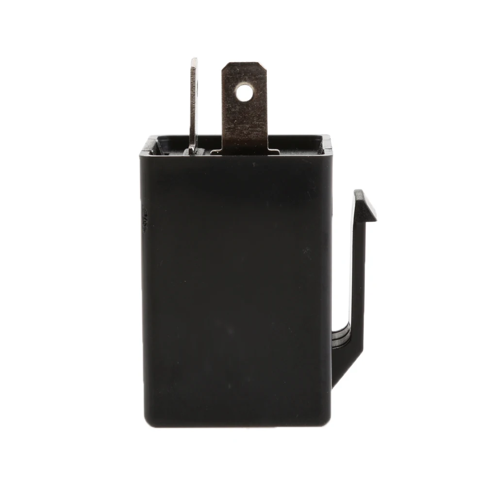 2 Pin Motorcycle Turn Signal Light Indicator Flasher LED Blinker Relay Beeper Auto DC 6V to DC 12V Plastic Motorcycle Flasher