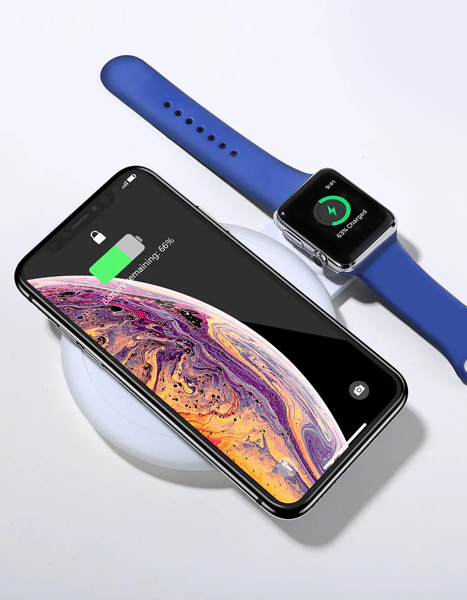 15 Вт Qi Беспроводное зарядное устройство для iPhone 11/11 Pro Max для Apple i Watch 4 3 2 Быстрое беспроводное зарядное устройство для samsung S10 S9 Настольный держатель