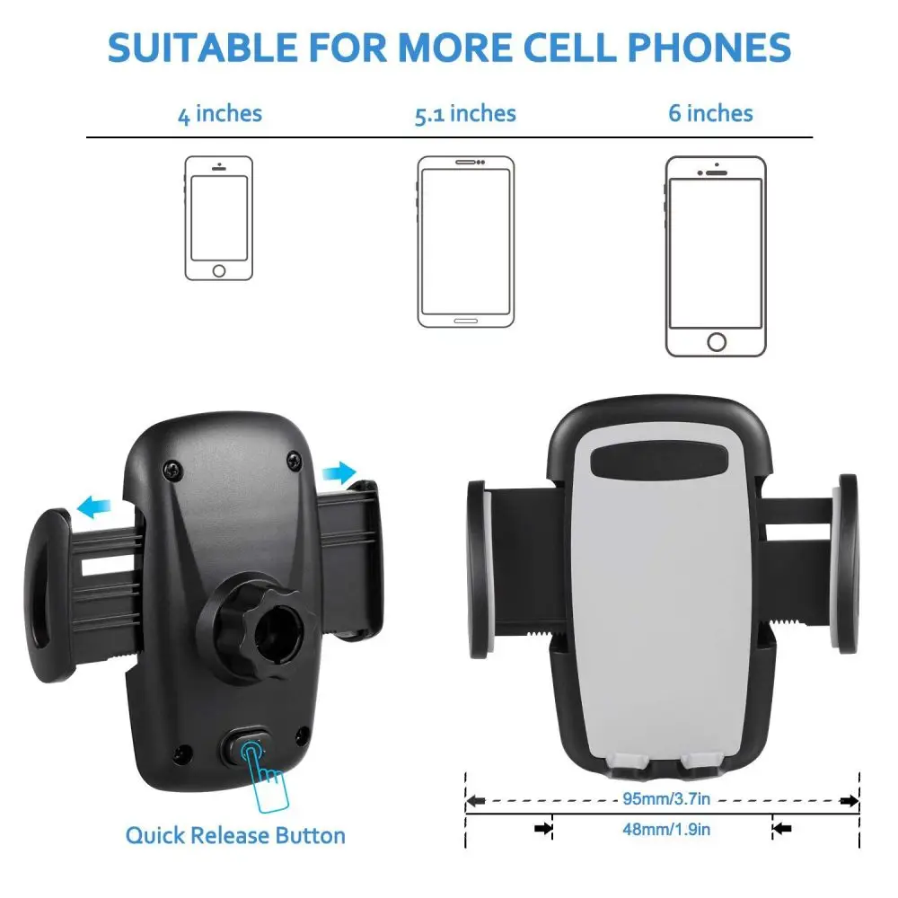 Универсальный автомобильный держатель для телефона Подставка для Iphone X 8 7 Plussmart Phone Автомобильный прикуриватель автомобильное зарядное устройство с кремплением сдвоенный USB
