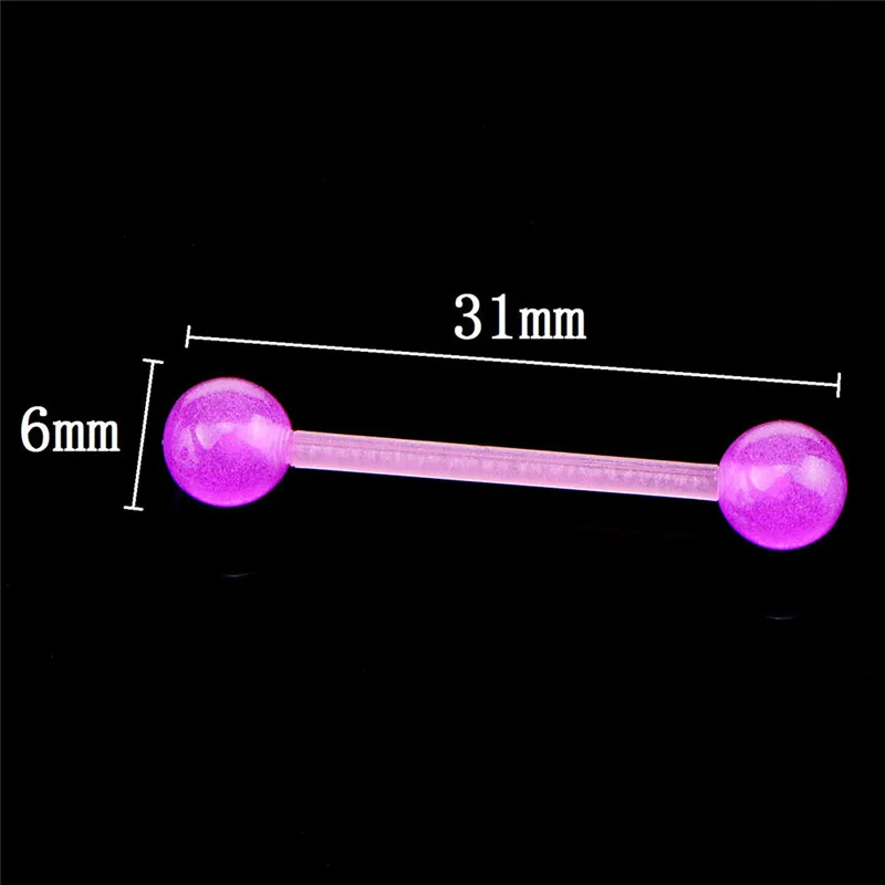 10 шт./лот стальные пупка пирсинг шпильки сегмент языка промышленные штанга