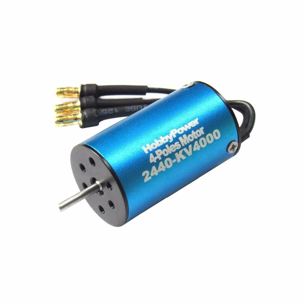 Hobbypower 2440 6080kv 4600kv 4000kv 4 полюса бесщеточный Двигатель для 1/18 1/16 RC автомобилей|motor