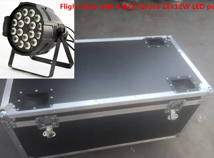 

Flight Case with 4/6/8/10pcs 18x12W LED Par Lights rgbw 4in1 led par light led wash beam light