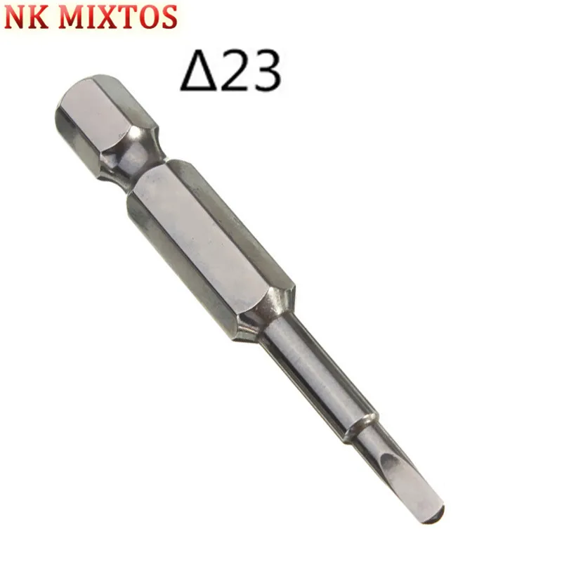 NK MIXTOS Лидер продаж 1 шт. Магнитная треугольная отвертка Биты 1/4 &quotx 50 мм