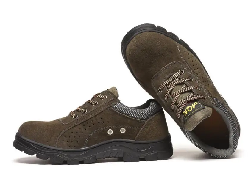 Men Winter Work Safety Shoes Steel Toe Warm Breathable Men's Casual Boots Puncture Proof Labor Insurance Shoes