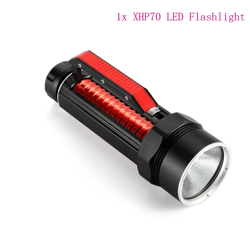 Люменов XHP70 светодиодный супер водонепроницаемый фонарь для дайвинга охотничий фонарь 100 м для дайвинга - Испускаемый цвет: A1