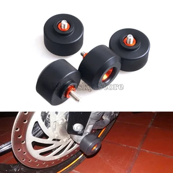 

Motorcycle Frame Slider Front and Rear Fork Wheel Frame Slider Crash Pads Falling Protection For KTM Duke 125 200 390 1990-2017