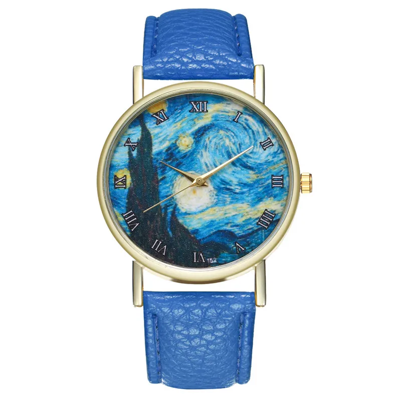 

MJARTORIA Fashion Minimalist Women Watches Starry Sky Space Wrist Watch Women Leather Quartz Watch Dress Clock For Dropshipping