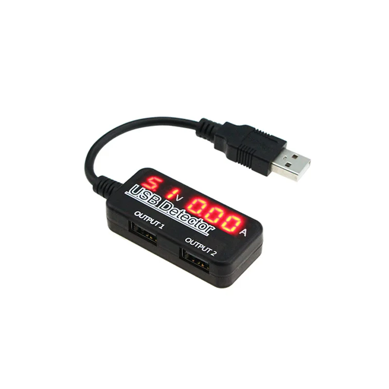 UANME Dual Port USB Detector Voltage and Current Tester with LCD