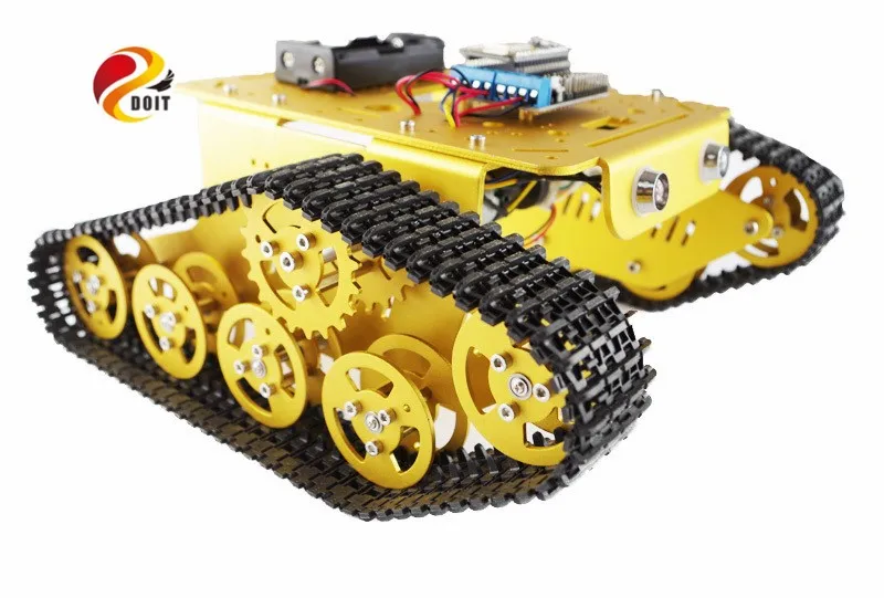 DOIT RC металлический танковый автомобиль шасси Walle гусеничный настенный робот с большой нагрузкой игрушечная металлическая конструкция DIY rc танковый шасси