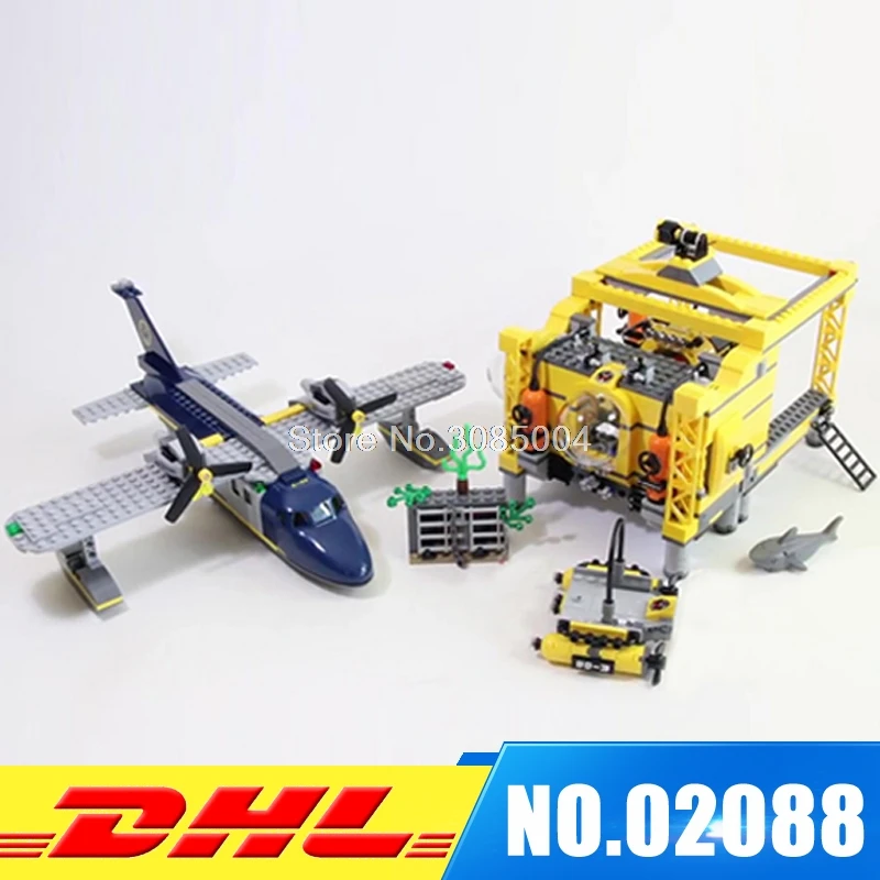 

In Stock Lepin 02088 City Series The Deep Sea Operation Base Set Building Blocks Bricks for Kids New Year Gift Compitable 60096